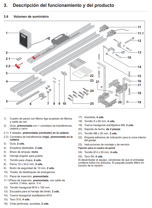 Accionamientos Sommer Tiga para garajes subterráneos y puertas de hasta 8 m. y 200 kg. - Imagen 6
