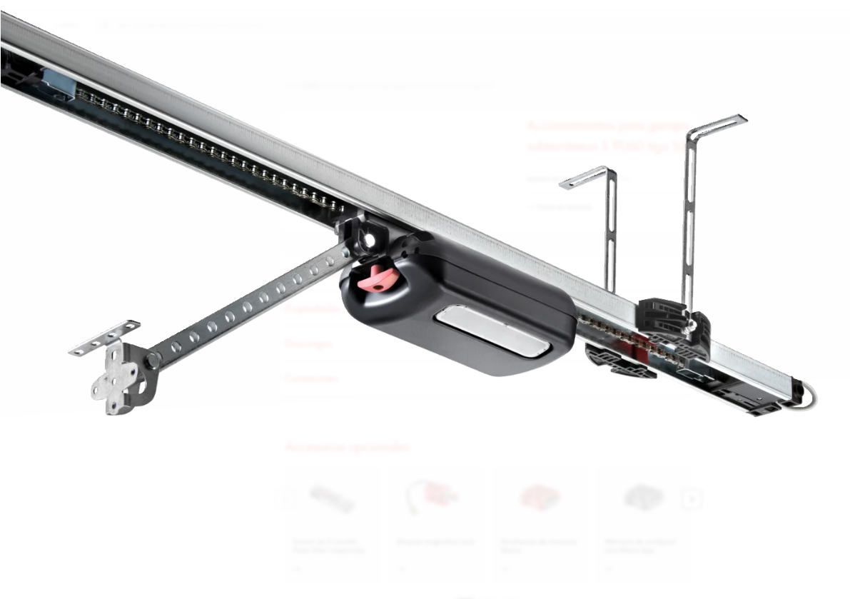 Accionamientos Sommer Tiga para garajes subterráneos y puertas de hasta 8 m. y 200 kg.